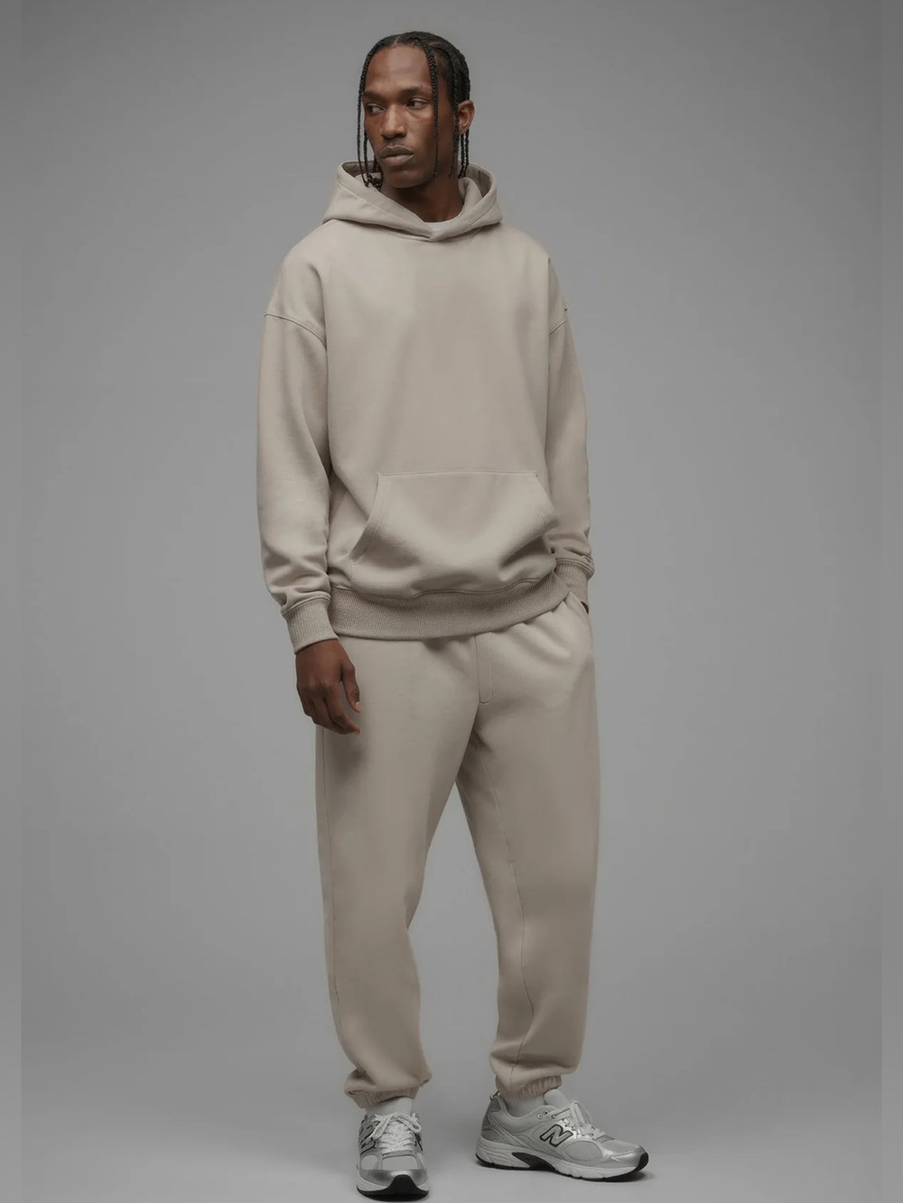 Cozy Neutral Heavyweighty  Joggers - Beige
